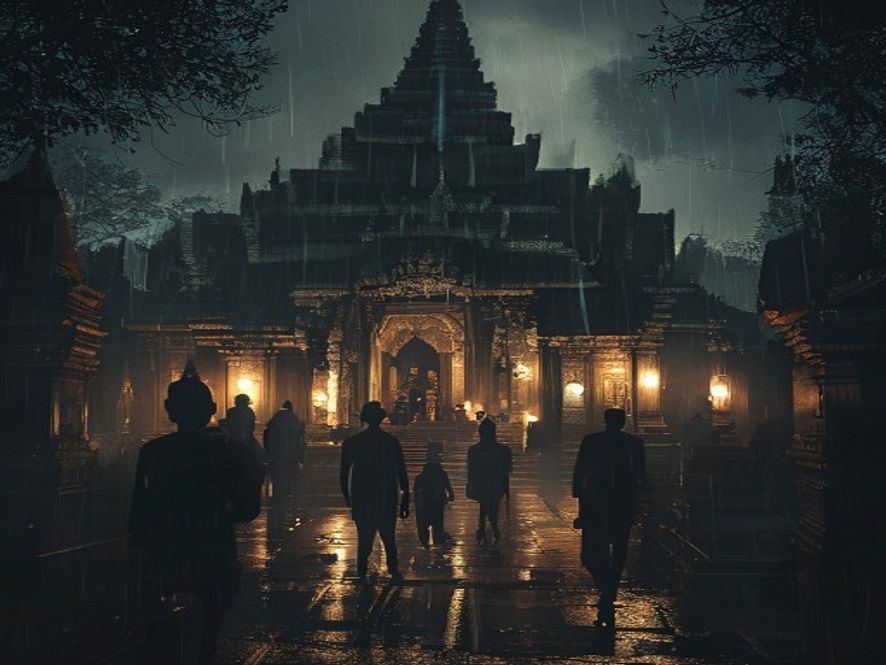 ปรากฏการณ์เหนือธรรมชาติท่ามกลางสายฝน: ความเงียบงันที่วัดไผ่ล้อม