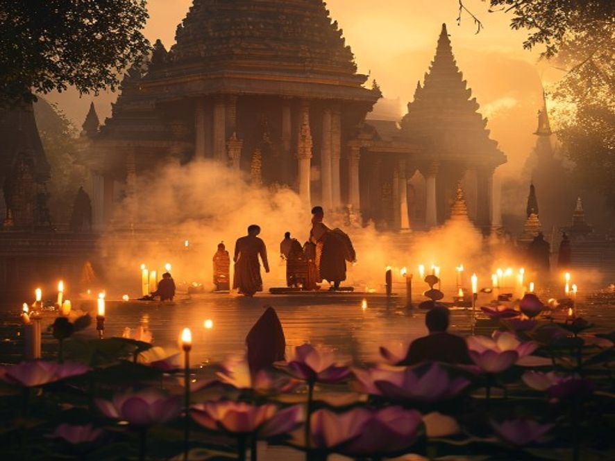 แสงเทียนแห่งศรัทธา: ค่ำคืนแห่งการตื่นรู้ ณ วัดประดู่พระอารามหลวง