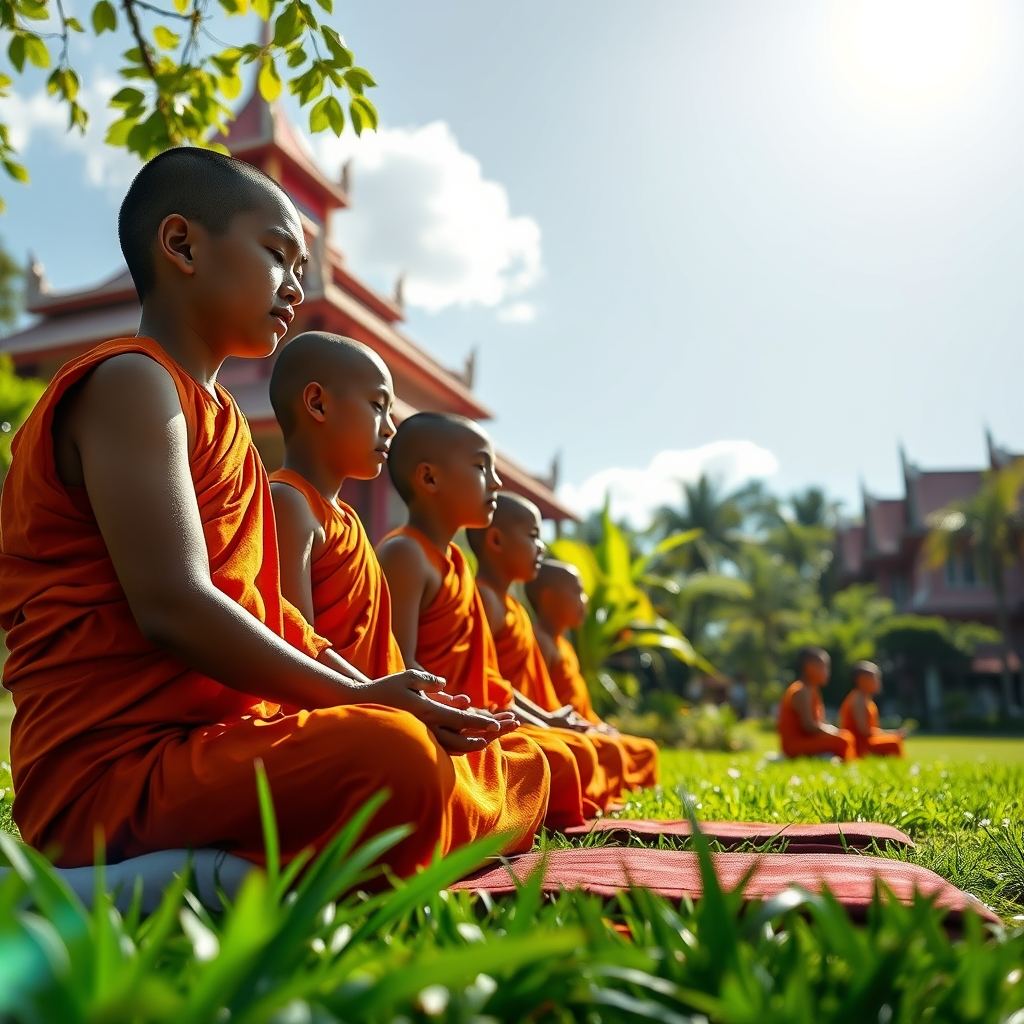 งดงามด้วยศรัทธา: บรรยากาศการอบรมสามเณร ณ ศูนย์ปฏิบัติธรรมแก้วดวงธรรม